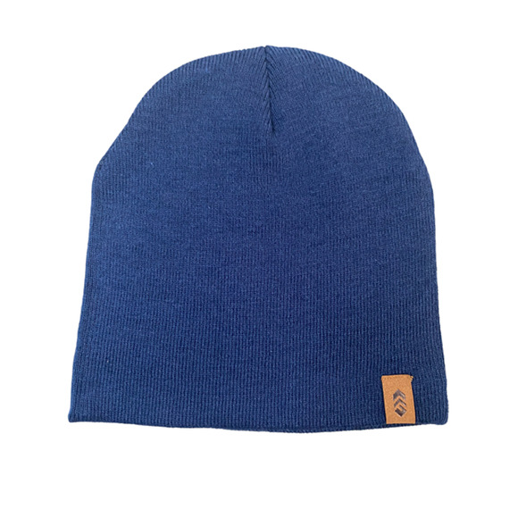 Disc Golf Affair Holographic Golfer Logo Knit Beanie Winter Disc Golf Hat Blue - Picture 2 of 3